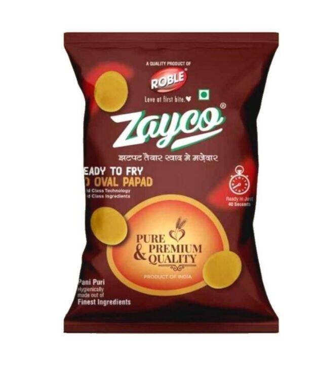 Zayco Panipuri ( Oval Papad ) 1 Kg